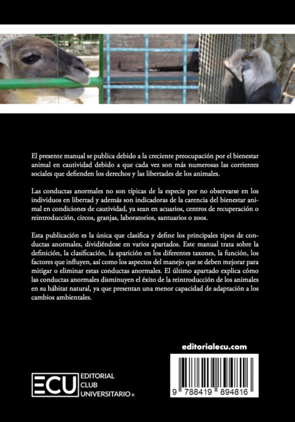 Manual sobre las conductas anormales en cautividad - Imagen 2