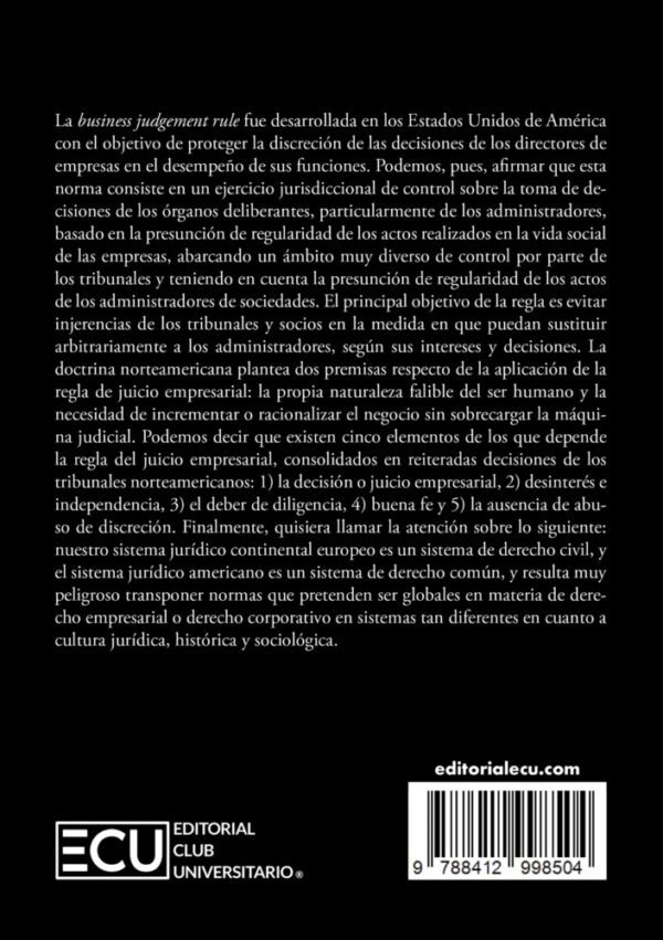 La norma jurídica para el juicio empresarial en el derecho corporativo portugués y en los países de habla latina a la luz de las ciencias económicas y de la gestión - Imagen 2